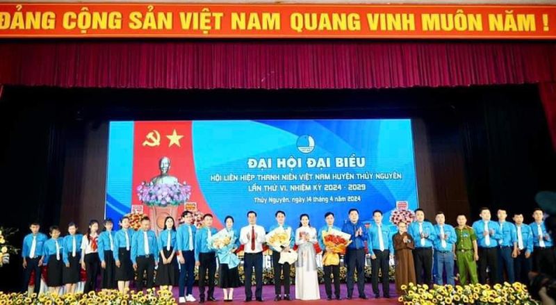 Đại hội đại biểu Hội Liên hiệp thanh niên Việt Nam huyện Thuỷ Nguyên nhiệm kỳ 2024 - 2029