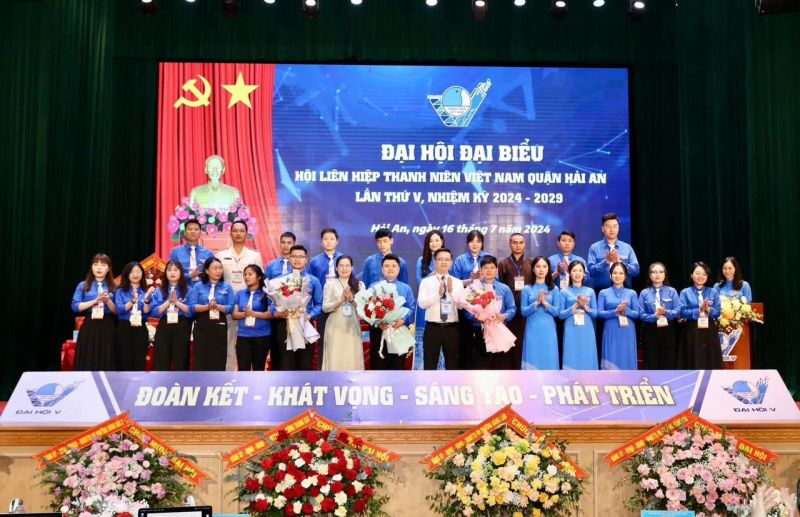 Đại hội đại biểu Hội Liên hiệp thanh niên Việt Nam quận Hải An nhiệm kỳ 2024 - 2029