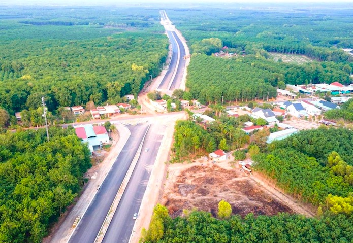 Cao tốc TPHCM - Chơn Thành đoạn sẽ đi qua ranh giới huyện Phú Giáo và huyện Bàu Bàng (Bình Dương).