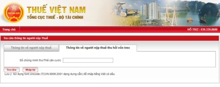 Tổng cục Thuế cảnh báo website giả mạo có tên miềnhttps://tracuutthvt.com/