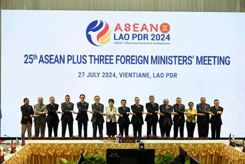 Hội nghị Ngoại trưởng ASEAN+3 lần thứ 25 tại Vientiane, Lào ngày 27/7. (Ảnh: Bảo Chi)