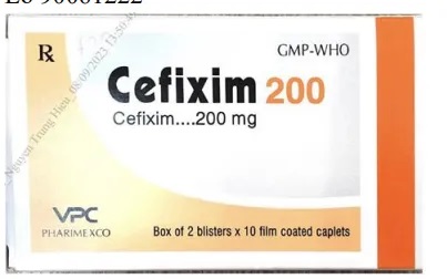 thuốc giả Cefixim 200.