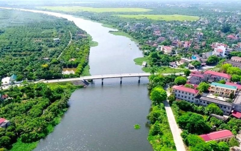 Dự án khu dân cư mới sông Hương (Green River) giáp sông Hương tại xã Hồng Lạc, huyện Thanh Hà, tỉnh Hải Dương.