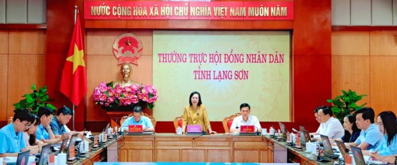 Chủ tịch HĐND tỉnh Lạng Sơn Đoàn Thị Hậu kết luận phiên họp