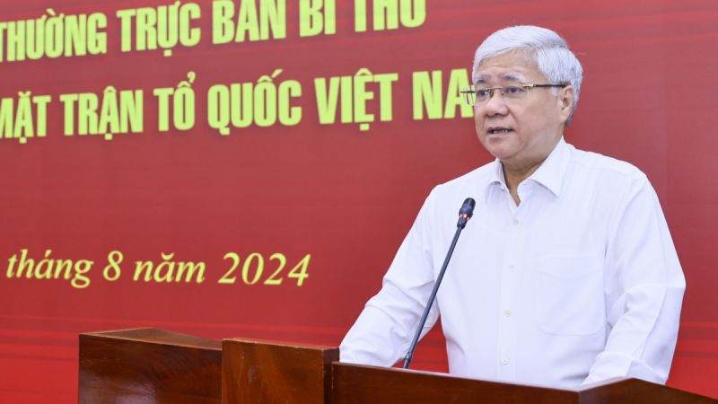 Chủ tịch Ủy ban Trung ương MTTQ Việt Nam Đỗ Văn Chiến. Ảnh: Quang Vinh