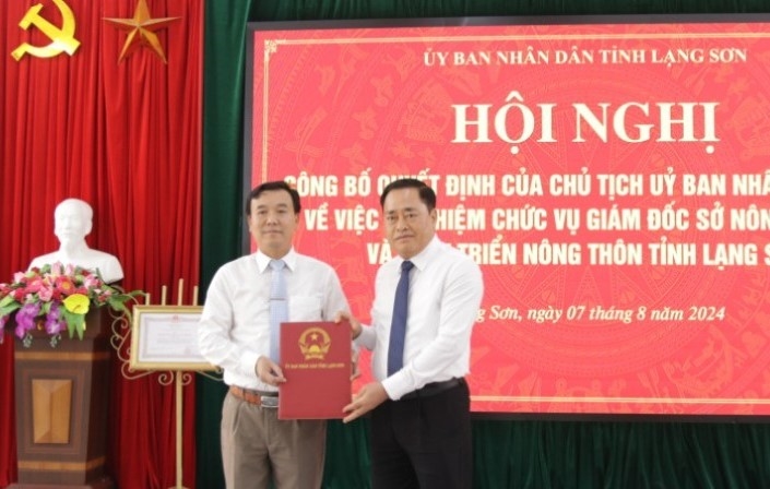 Lạng Sơn có tân Giám đốc Sở nông nghiệp và Phát triển nông thôn