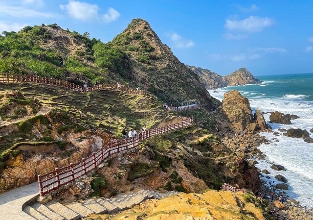 Kỳ Co, danh thắng của Bình Định - một điểm đến hấp dẫn đối với du khách. Ảnh: H-V