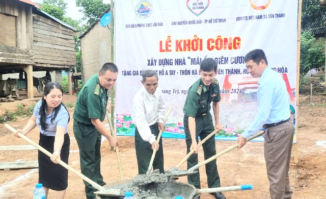 Lễ khởi công xây dựng nhà “Mái ấm biên cương” tại thôn Hà Lệt, xã Tân Thành