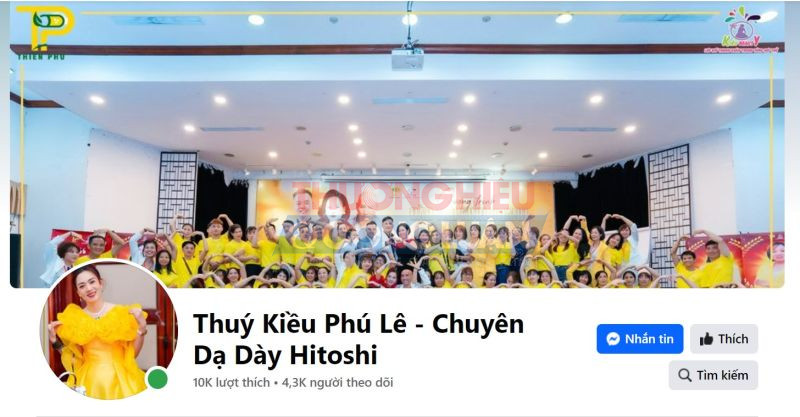 Trang web facebook chuyên bán thực phẩm chức năng dạ dày Hitoshi của Thiên Phú Group