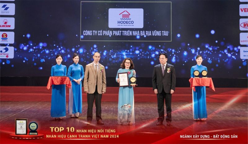 Năm thứ hai liên tiếp HODECO nhận giải thưởng Top 10 Nhãn hiệu nổi tiếng