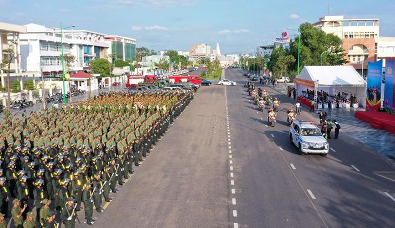 Công an tỉnh Bình Thuận ra quân tấn công, trấn áp tội phạm