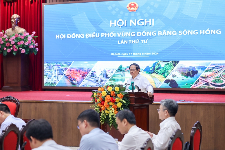 Thủ tướng đề nghị vùng ĐBSH thực hiện "5 tiên phong" - Ảnh: VGP/Nhật Bắc