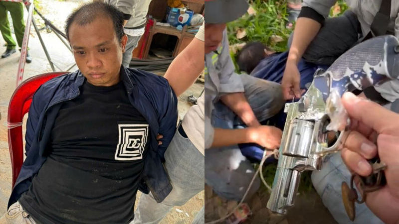 Bình Phước: Khống chế đối tượng vận chuyển ma túy chĩa súng vào công an