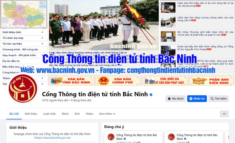 Cổng Thông tin điện tử tỉnh Bắc Ninh.