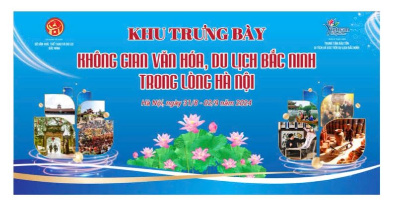 Khu trưng bày “Không gian văn hóa, du lịch Bắc Ninh trong lòng Hà Nội” tại Làng Văn hóa - Du lịch các dân tộc Việt Nam.