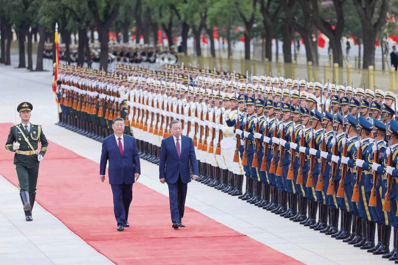 Tổng Bí thư, Chủ tịch nước Tô Lâm trong chuyến thăm cấp Nhà nước tới Trung Quốc, tháng 8/2024. (Ảnh: Nguyễn Hồng)