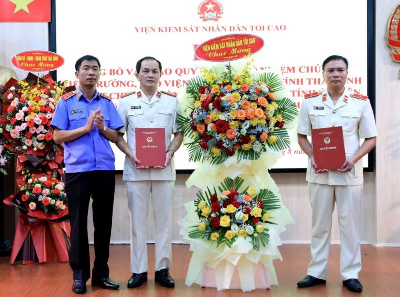 Công bố quyết định bổ nhiệm Viện trưởng Viện Kiểm sát nhân dân tỉnh Thái Bình