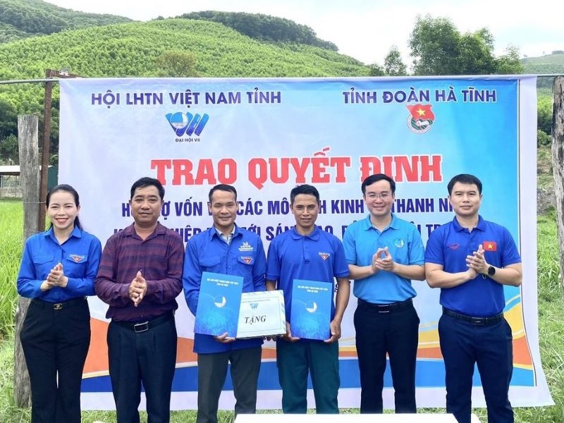 Hỗ trợ 200 triệu cho 4 mô hình kinh tế thanh niên ở Hà Tĩnh