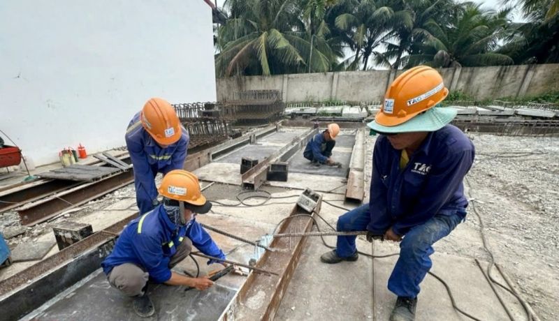 Thi công Cầu Đại Ngãi 2 xuyên lễ