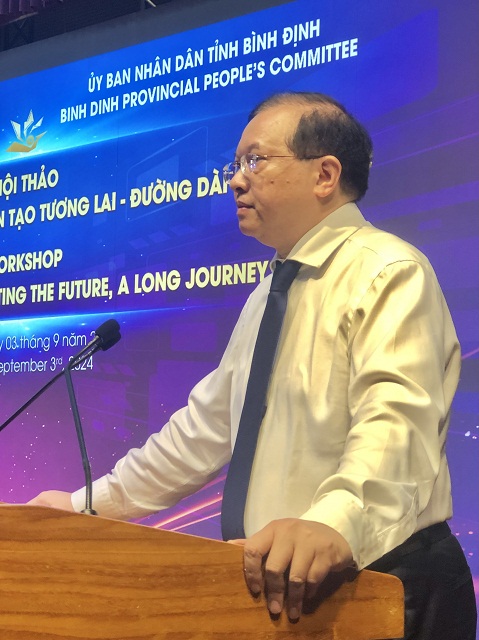 &Ocirc;ng Tạ Quang Đ&ocirc;ng ph&aacute;t biểu khai mạc Hội thảo. Ảnh: V.H