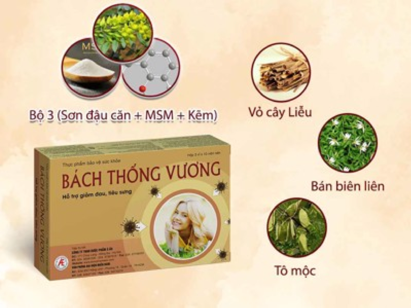 Bách Thống Vương - Sản phẩm giúp hỗ trợ giảm đau từ thảo dược