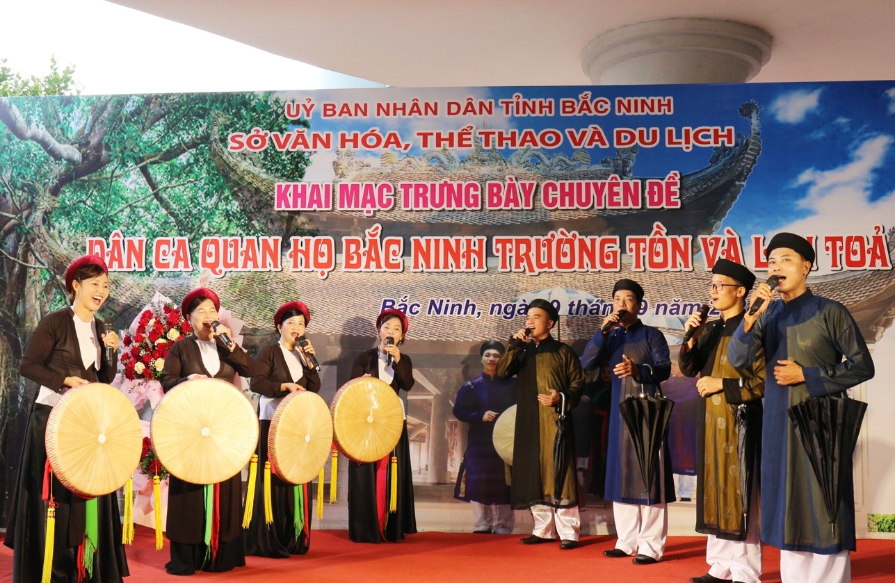 Khai mạc trưng bày “Dân ca Quan họ Bắc Ninh - Trường tồn và lan tỏa”