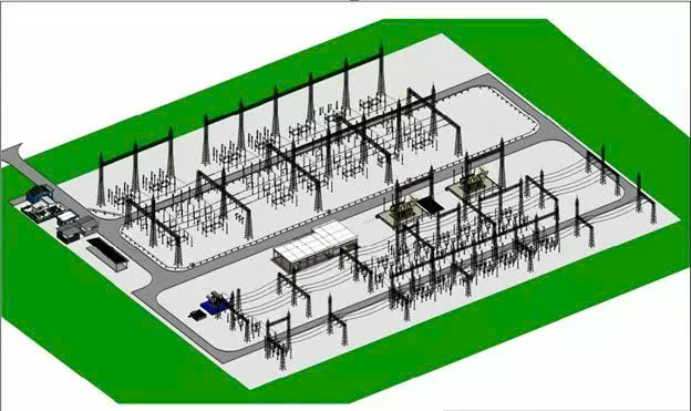 Phối cảnh TBA 220kV Tam Hiệp Phối cảnh TBA 220kV Tam Hiệp