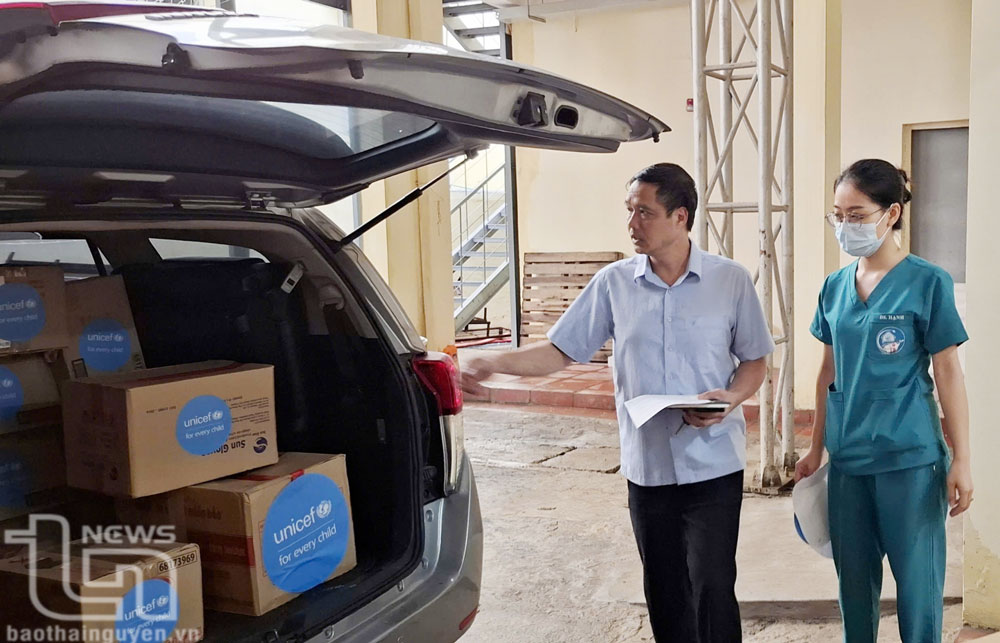 Thái Nguyên: Tiếp nhận 80.000 viên khử khuẩn từ Unicef Việt Nam