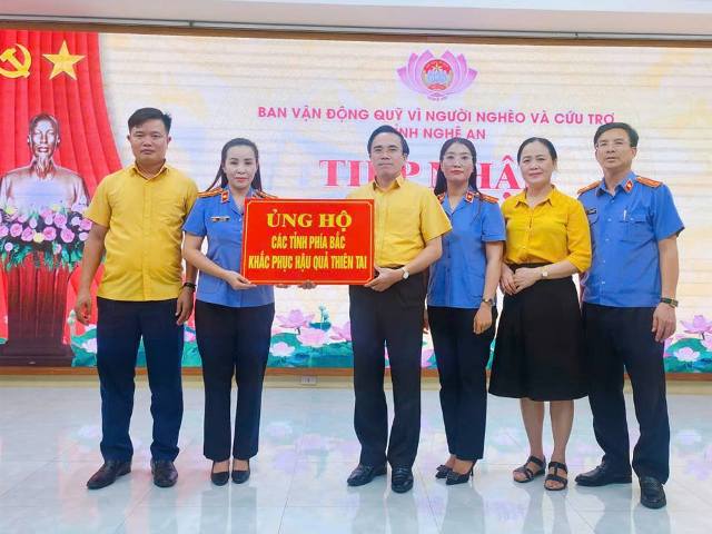 Ban cứu trợ tỉnh tiếp nhận sự ủng hộ của các tổ chức, cá nhân trên địa bàn tỉnh.