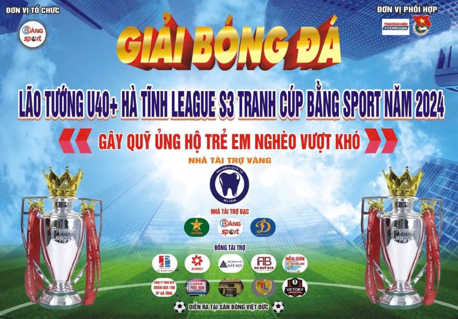 Hà Tĩnh: Giải bóng đá trên 40 tuổi, sau 2 vòng đấu quyên góp được 32 triệu đồng ủng hộ trẻ em nghèo