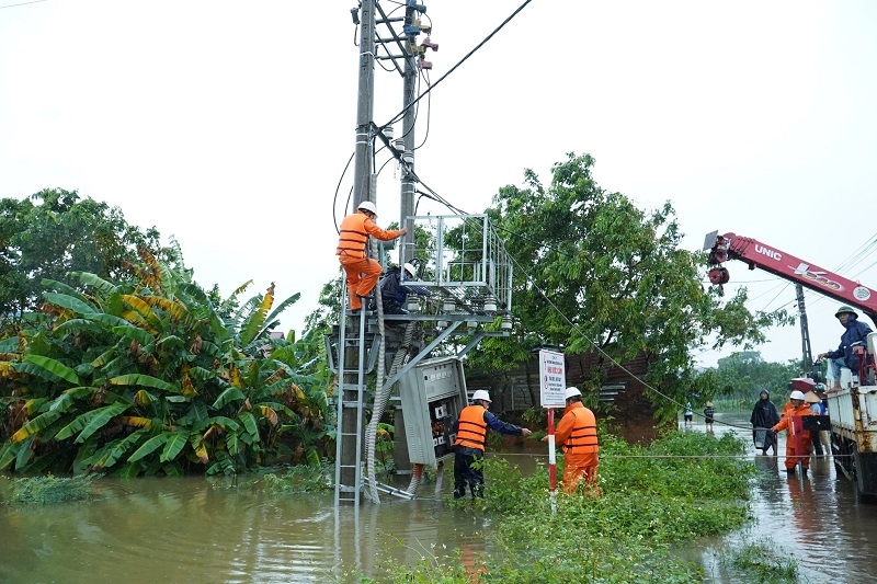 Sửa chữa điện vùng ngập lụt