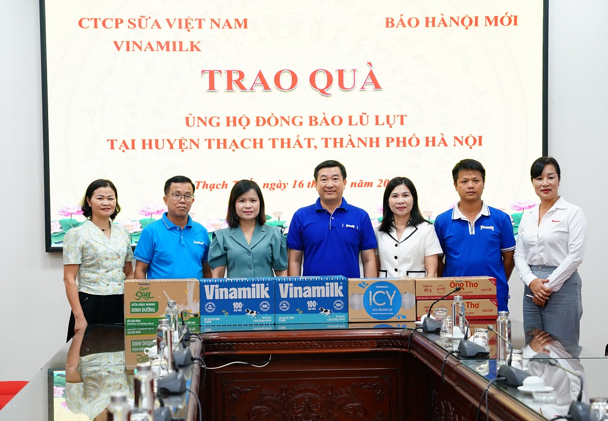 Sản phẩm hỗ trợ đã được vận chuyển và trao đến địa phương để hỗ trợ người dân các huyện ngoại thành Hà Nội.