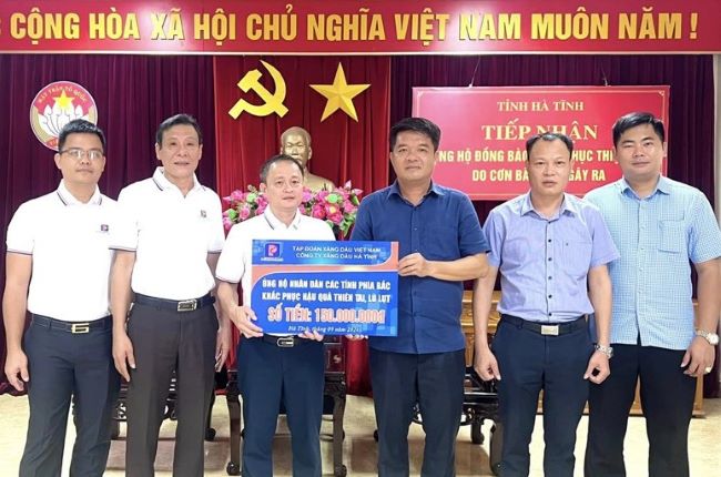 Ban Vận động Quỹ Cứu trợ tỉnh Hà Tĩnh trực tiếp tiếp nhận gần 6,1 tỷ đồng.