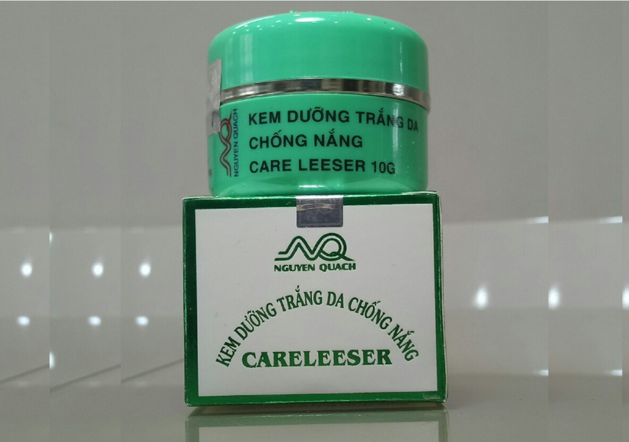 Đình chỉ lưu hành mỹ phẩm kem dưỡng trắng da chống nắng Careleeser - hộp 1 lọ 8g