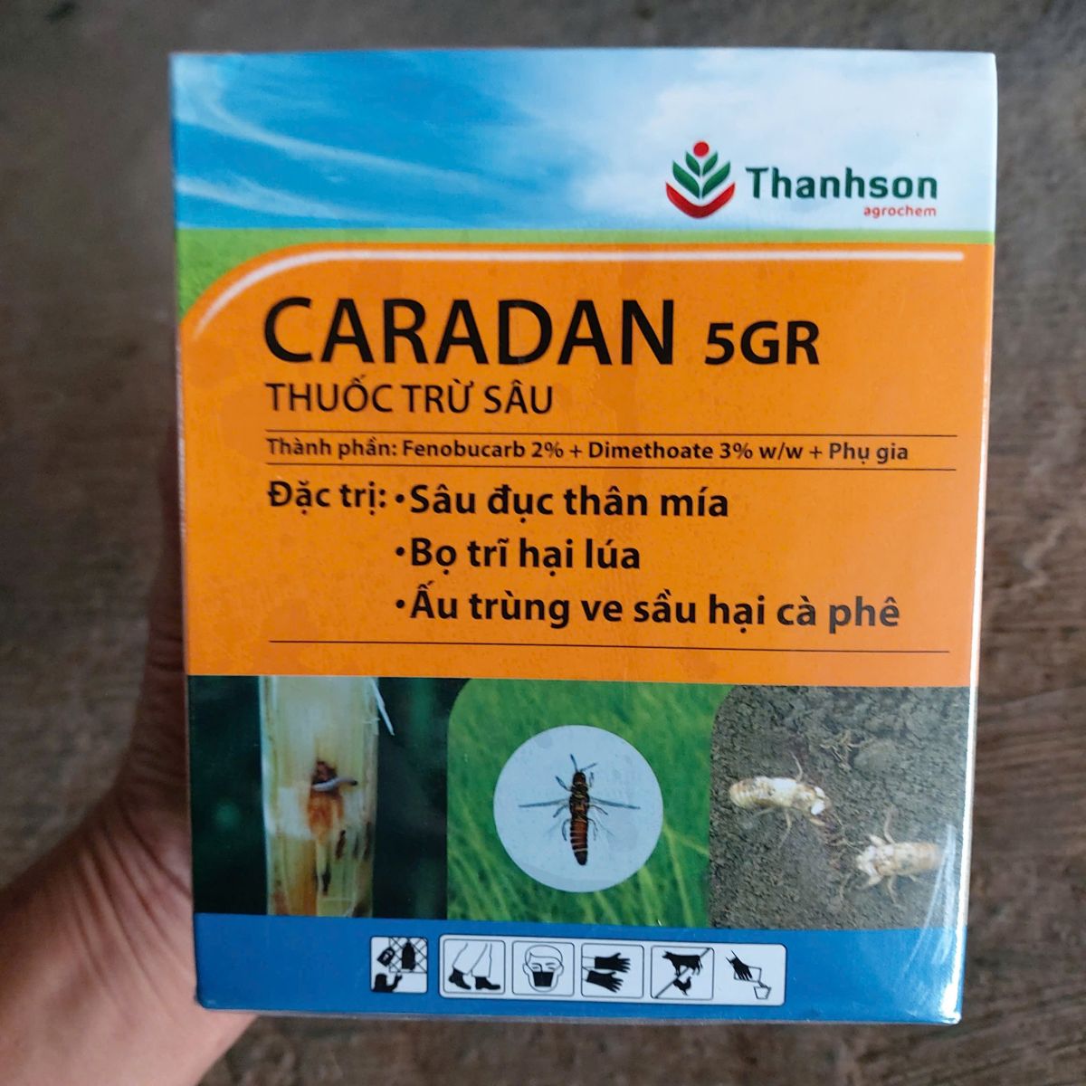 Thuốc trừ sâu CARADAN 5GR, loại 01kg/gói của Công ty TNHH TM - DV Thanh Sơn Hóa Nông (phân phối) giả về giá trị sử dụng, công dụng.