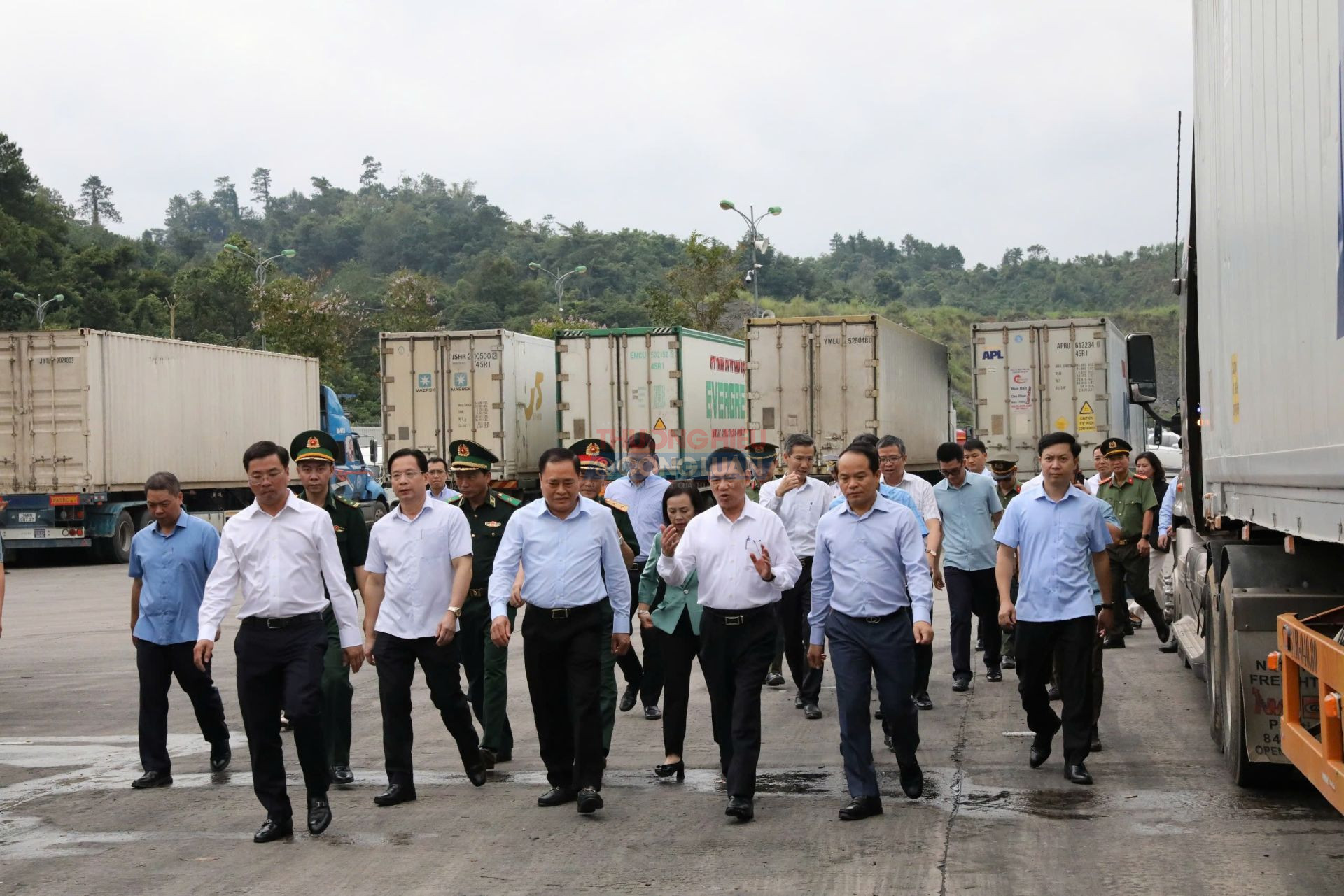 Đoàn công tác khảo sát thực tế tại Cửa khẩu Quốc tế Hữu Nghị, huyện Cao Lộc, tỉnh Lạng Sơn