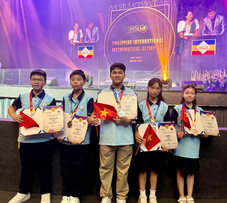 Việt Nam giành 6 Huy chương tại kỳ thi Toán quốc tế PhiMO 2024