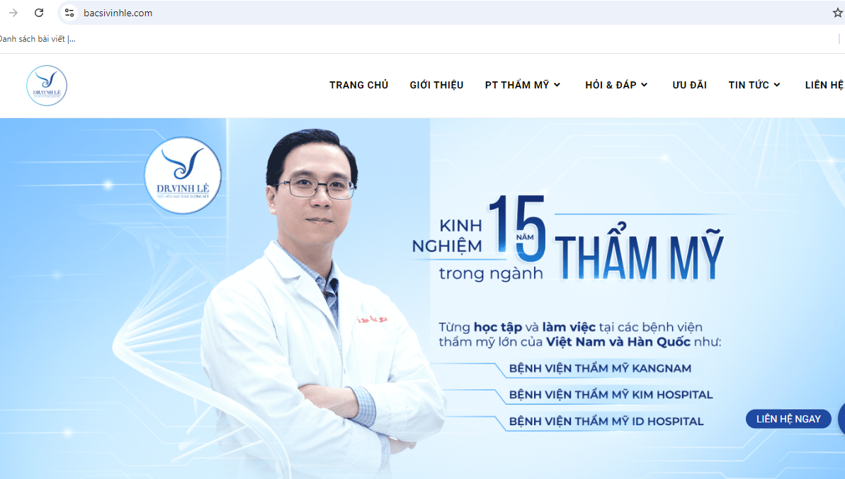 Thẩm mỹ viện Dr. Vinh Lê bị xử phạt 106 triệu đồng, tước giấy phép hoạt động