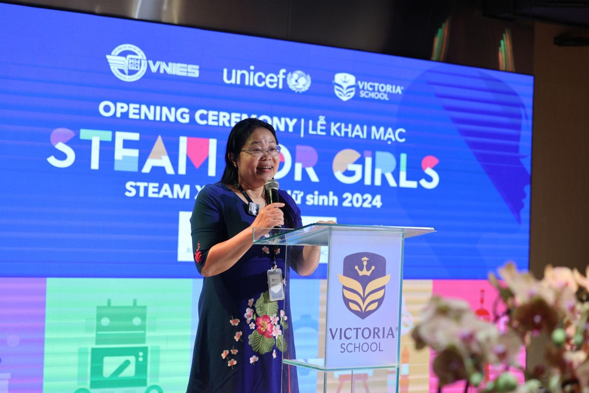 Bà Lê Anh Lan - Chuyên gia giáo dục UNICEF Việt Nam chia sẻ tại sự kiện.