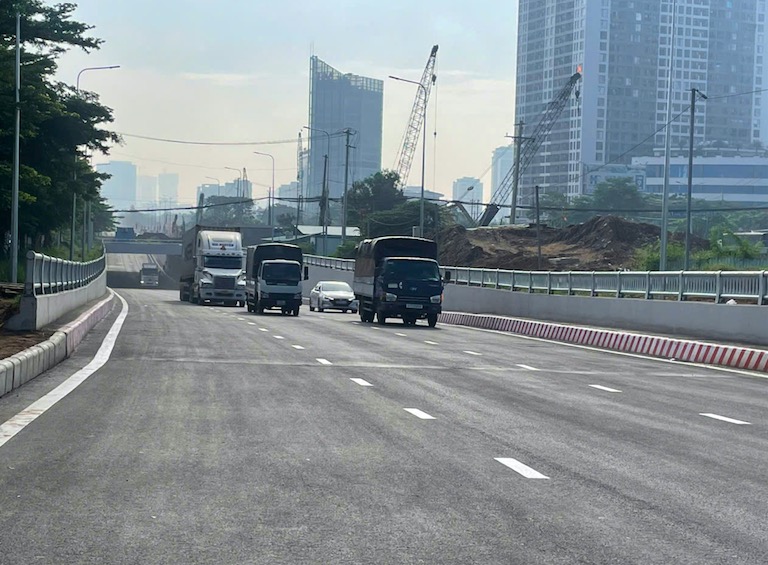TP. HCM: Thông xe nhánh đường hầm trên tuyến giao thông huyết mạch trị giá 830 tỷ đồng