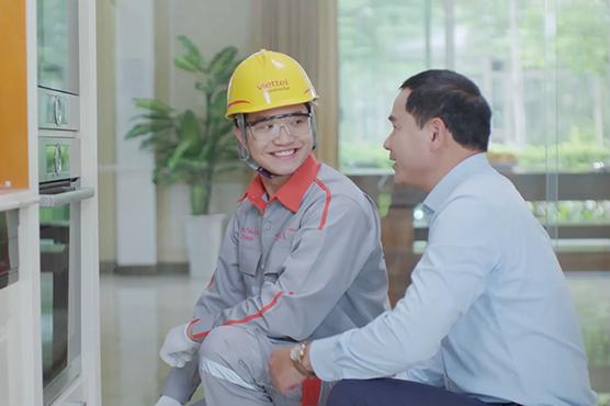 Đội ngũ kỹ sư Viettel Construction tận tâm, chuyên nghiệp