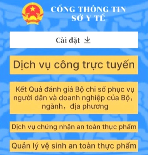 Hình ảnh ứng dụng được yêu cầu tải về, điền thông tin