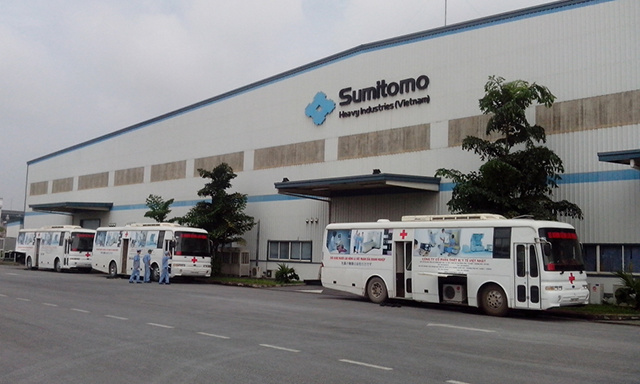 Nhà máy Sumitomo Heavy Industries Việt Nam ở Đông Anh, Hà Nội.