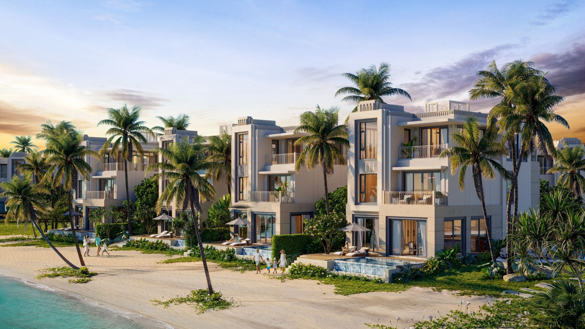 Biệt thự biển Lagoon Residences nằm trên quỹ đất đất ở trực vịnh, sổ đỏ vĩnh viễn.