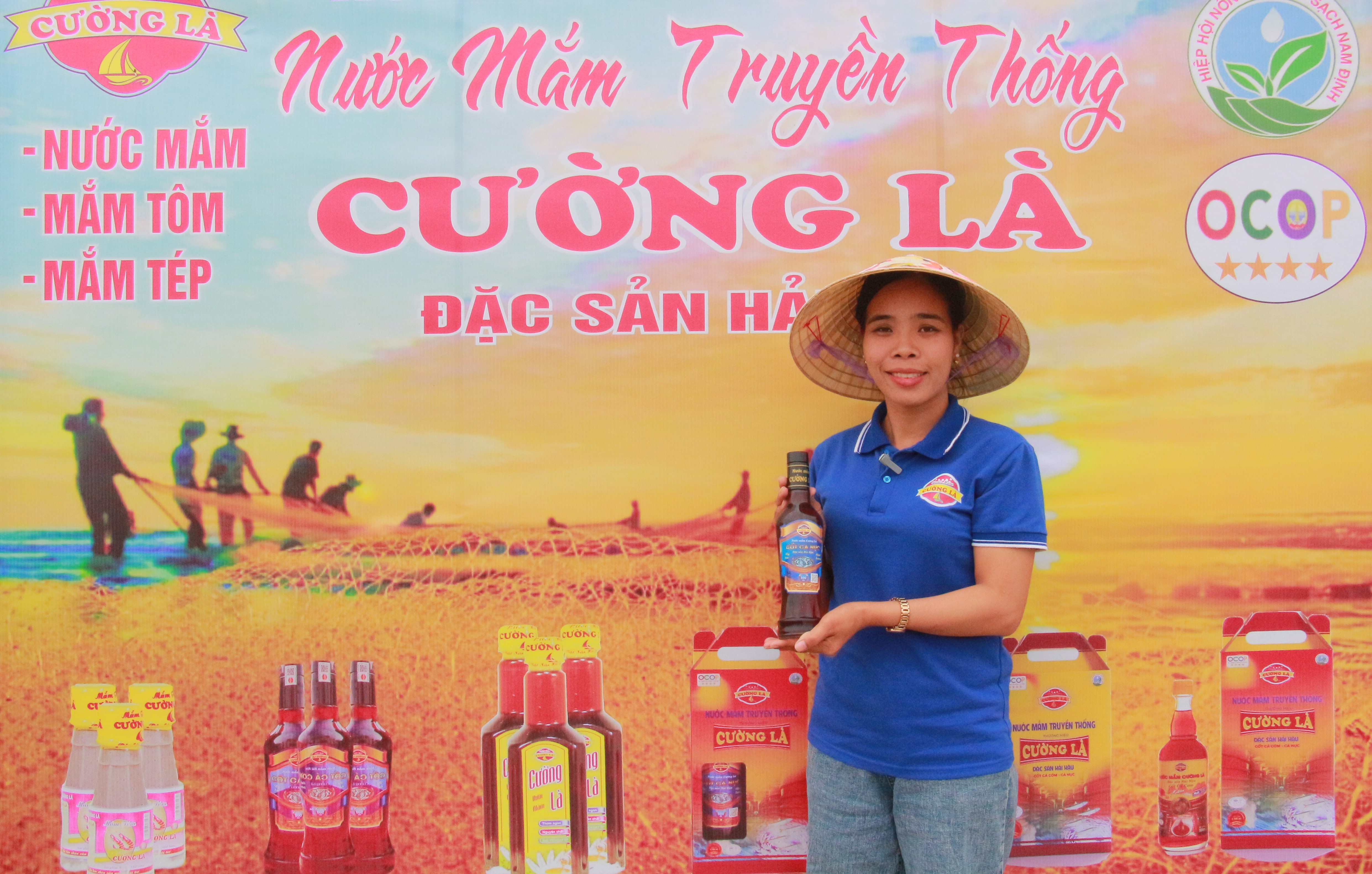 Nước mắm truyền thống Cường Là đạt chuẩn OCOP 4 sao