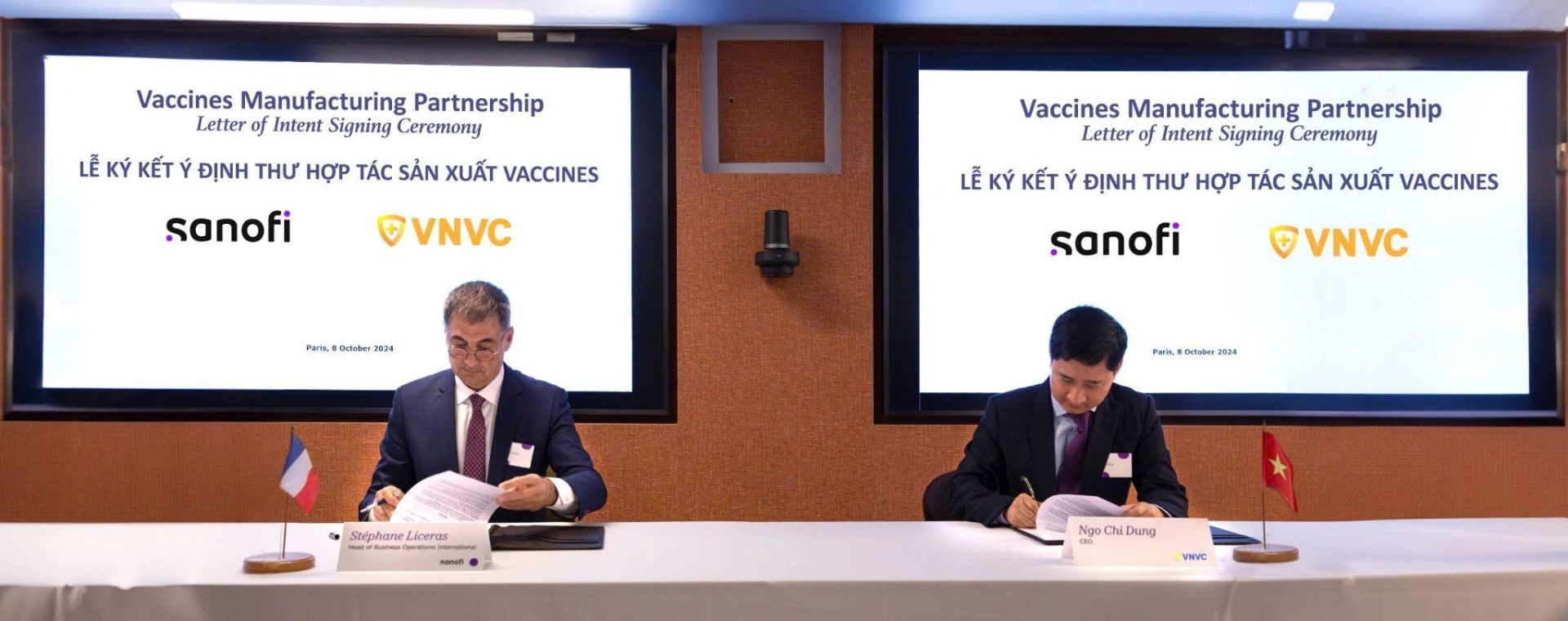 VNVC và Sanofi ký kết hướng đến hợp tác sản xuất vắc xin tại Việt Nam