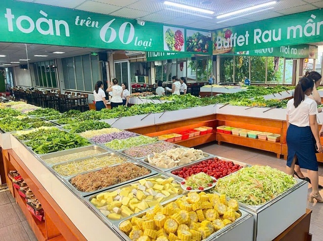 Buffet rau mầm độc đáo chỉ có ở nhà hàng ATK