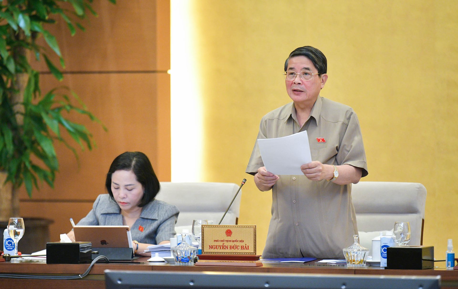 Phó Chủ tịch Quốc hội Nguyễn Đức Hải phát biểu kết luận Phiên họp Phó Chủ tịch Quốc hội Nguyễn Đức Hải phát biểu kết luận Phiên họp