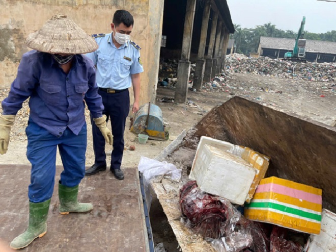 Buộc tiêu hủy 140 kg sản phẩm động vật không đảm bảo an toàn vệ sinh thực phẩm