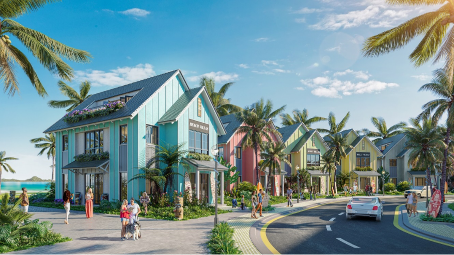 Biệt thự biển phố trung tâm sôi động tại “Hawaii thu nhỏ” Grand Oceania (Ảnh phối cảnh dự án). Biệt thự biển phố trung tâm sôi động tại “Hawaii thu nhỏ” Grand Oceania (Ảnh phối cảnh dự án).